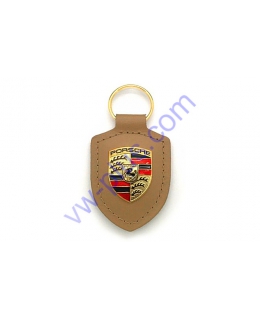 Брелок для ключей Porsche Универсальный (логотип) из натуральной кожи, WAP0500980H - VAG